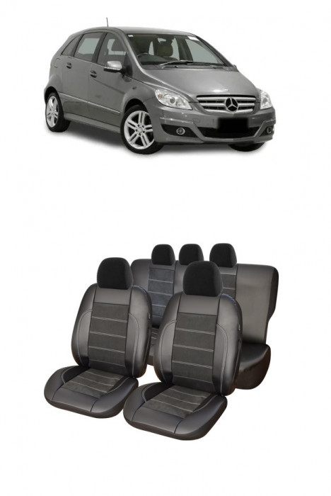Set huse scaune piele alcantara Mercedes-Benz Clasa B (W245) 2005-2011