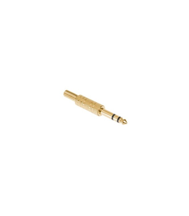 Mufa Jack 6.3 mm stereo tata metal aurit