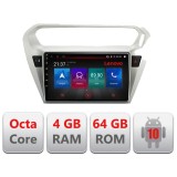 Navigatie Peugeot 301 Citroen C-Elisee E-301 Octa Core cu Android Radio Bluetooth Internet GPS WIFI DSP 4+64GB 4G RESIGILAT CarStore Technology