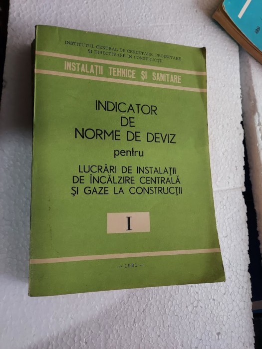 INDICATOR DE NORME DE DEVIZ PENTRU LUCRARI DE INSTALATII DE INCALZIRE ...