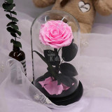 Cumpara ieftin Trandafir Criogenat bella roz bridal &Oslash;8cm in cupola 10x20cm