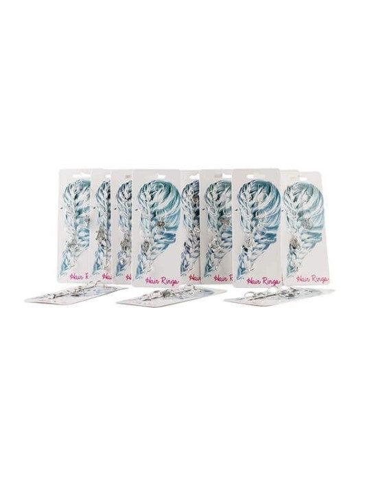 Set 10 inele pentru par metal
