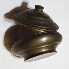 Obiect vechi de colectie BOMBONIERA - piesa din metal - pt dulciuri - mirodenii