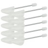 Calapoade de pantofi, 5 perechi, alb, EU 38-44, plastic
