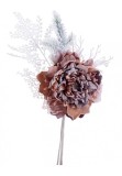 Set 10 flori artificiale Peonia roz pudrat 22 x 11 x 52 cm