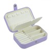 Cutie Organizator Bijuterii Lila Piele Ecologica 16x11.5x5.5 cm, Caseta Bijuterii, Cutie Depozitare Inele, Cercei, Pandantive