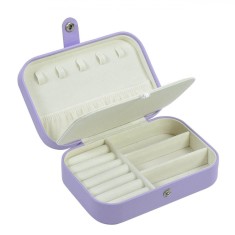 Cutie Organizator Bijuterii, Model, Culoare Lila, Dimensiuni 16x11.5x5.5 cm
