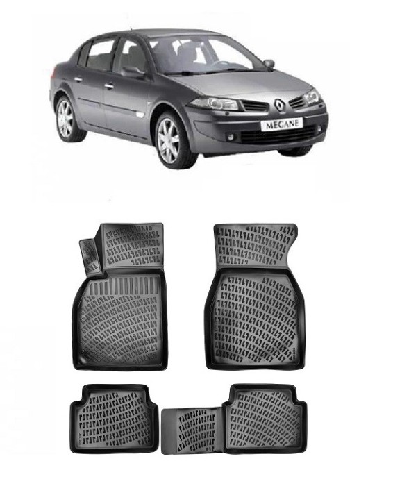 Set Covorase Auto Cauciuc Renault Megane 2 (2002-2009)