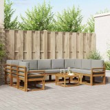 vidaXL Set de canapea cu pernă 10 pcs Gri natural și deschis 3367019