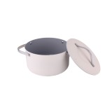 Oala Zilan ZLN0873 din 5 straturi de material, 24 cm diametru, capacitate 5.2l, manere nituite din otel inoxidabil