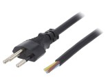 Cablu Electric 3x1mm2 PVC 1,8m Negru 10A