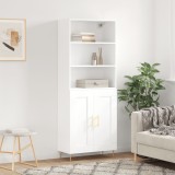 vidaXL Dulap &icirc;nalt, alb, 69,5x34x180 cm, lemn compozit