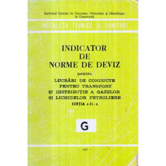 Indicator de norme de deviz pentru lucrari de conducte pentru transport si distributie a gazelor si lichidelor petroliere foto