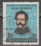 Germania 1952 - Celebritati,,stampilata
