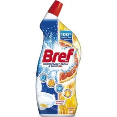 Dezinfectant Gel pentru WC Bref Orange Burst, 700 ml, Parfum de Portocale, Solutii Dezinfectare WC, Dezinfectant WC, Detartrant Gel Lichid, Dezinfecta foto