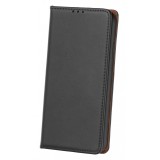 Husa Piele Forcell Smart Pro pentru Xiaomi Redmi Note 10 5G / Xiaomi Poco M3 Pro 5G, Neagra