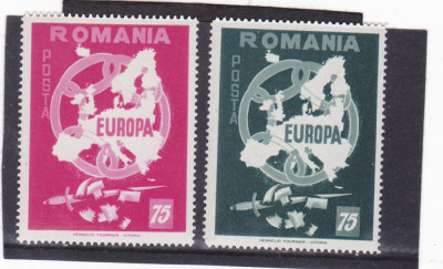 Spania/Romania, Exil romanesc, Europa 1958, dant., 1958, MNH foto