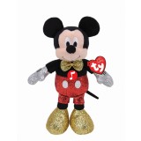 Plus Ty 20cm Beanie Babies Disney Mickey cu Sclipici si Sunete