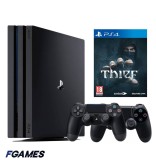 Consola Sony Playstation 4 Pro Ps4 1tb + Doua Controllere + Thief PlayStation 4, Second-Hand