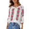 Bluza dama tip ie R256 alb/roz , marimea 2XL