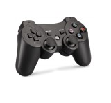 Controller Wireless PS3 MRG MP3, DoubleShock 3, Vibratii, Negru, Compatibil PC, USB