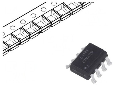 Optocuplor SMD 1 Canal IGBT 5kV Gull Wing 8 pini foto