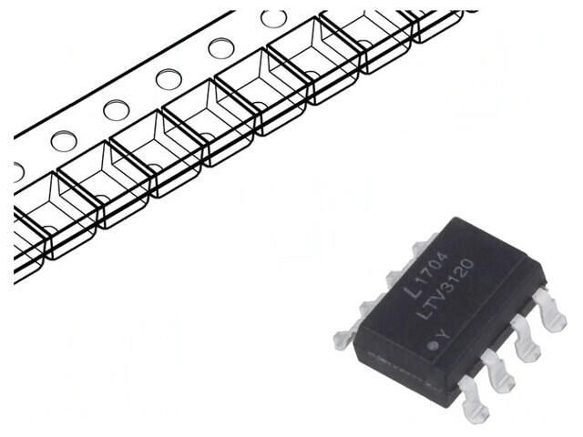 Optocuplor SMD 1 Canal IGBT 5kV Gull Wing 8 pini