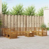 vidaXL Seturi de canapele natural Lemn Solid de Acacia 3375614