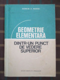 Geometrie elementara dintr-un punct de vedere superior E. Moise