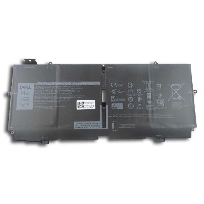 Baterie Laptop 2-in-1, Dell, XPS 13 9310, DD9VF, 0DD9VF, 0FDRT, 00FDRT, X1W0D, 0X1W0D, 7.6V, 6375mAh, 51Wh