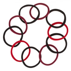 Set Elastice Păr, Multicolor, 10 Bucăți foto