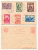 Romania 1929 Unirea Ardealului serie 6 timbre obliterata pe carte postala stampila Prima Zi - Serbarile Unirii - 10 mai