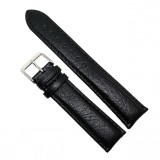 Cumpara ieftin Curea Ceas &bdquo;Pure Obsidian&rdquo; 7D22 &ndash; Piele Naturală Hipoalergenică, Negru Mat