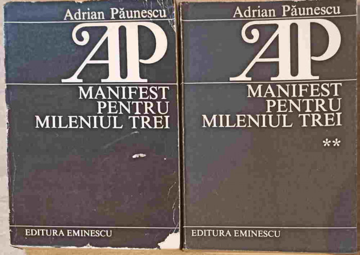 MANIFEST PENTRU MILENIUL TREI VOL.1-2-ADRIAN PAUNESCU