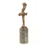 Dansatoare - statueta din bronz pe soclu din marmura BJ-21