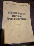 Anca Marina Marinov, Carmen Anca Safta - Metode Analitice in Studiul Apelor Subterane