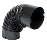 Cot pentru soba pe lemne, 90˚, 150mm, Gri mat FarmGarden AgroTrade
