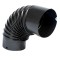 Cot pentru soba pe lemne, 90˚, 150mm, Gri mat FarmGarden AgroTrade