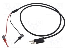 Cablu de măsurare CAL TEST 60VDC 30VAC 3A cu soclu axial 4mm, 1m