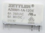 12VDC 6A-250VAC RELEU PCB, 1 CIRCUIT AZ6991-1A-12DE ZETTLER