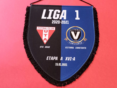 Fanion (protocol-oficial)meci fotbal UTA ARAD-VIITORUL Constanta (15.01.2021) foto