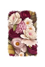 Sticker decorativ, Flori, Multicolor, 85 cm, 6782ST foto