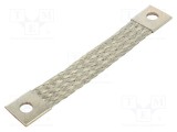 Trese bandă de &icirc;mpăm&acirc;ntare 25mm2 &Oslash;1: 9mm &Oslash;2: 9mm 150A L: 0,13m