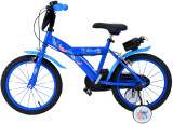 Bicicleta pentru baieti Disney Stitch, 16 inch, culoare albastru, frana de mana PB Cod:31682-DR