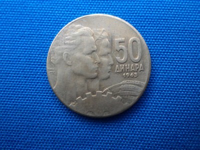 50 DINARI 1955 JUGOSLAVIA foto