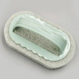 Perie burete de curatat cu maner, flippy, perie pentru gresie, baie, bucatarie, verde