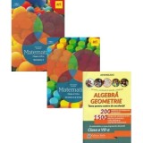 Pachet 3 Culegeri de Matematica pentru clasa a 7-a: Clubul Matematicienilor (semestrele 1+2) si Algebra, geometrie. Olimpiade, concursuri si centre de