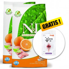 Farmina N&amp;D dog GF ADULT MINI Fish &amp; Orange 2x7 kg + Arpalit NEO GRATUIT