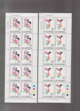 ALBANIA 1998 EUROPA CEPT - Festivaluri Nationala 2 Coli cu cate 10 timbre- MNH**, Nestampilat