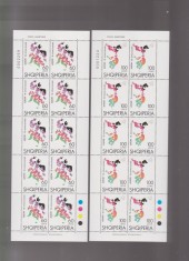 ALBANIA 1998 EUROPA CEPT - Festivaluri Nationala 2 Coli cu cate 10 timbre- MNH**